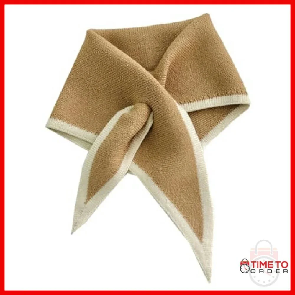 Soft Knit Triangle Scarf Shawl Wrap for Women Warm Winter Accessory - Picture 2 of 8